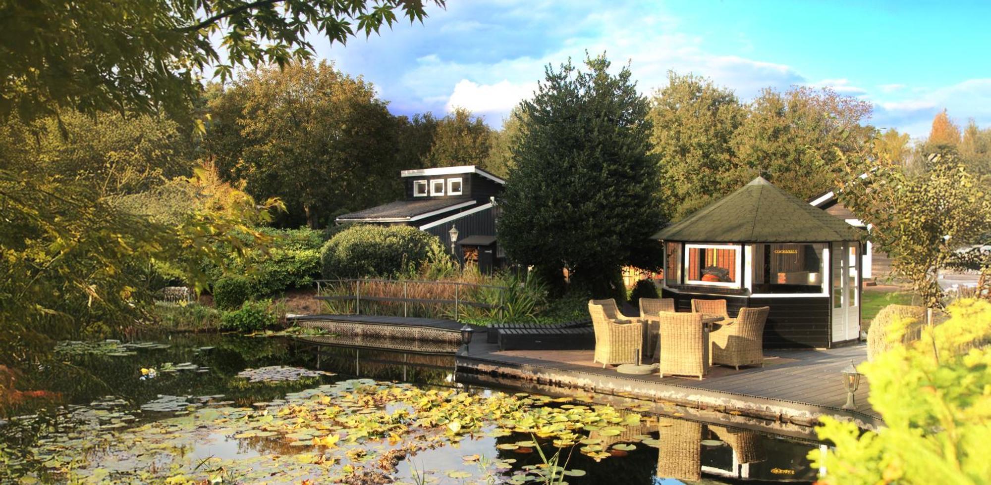Wellness Tuin - Ultieme Partner Beleving - St Hubertus Suite Met Jacuzzi ,Openhaard, Prive Hottub En Prive Sauna In Jachthut Stijl Horst Exterior photo